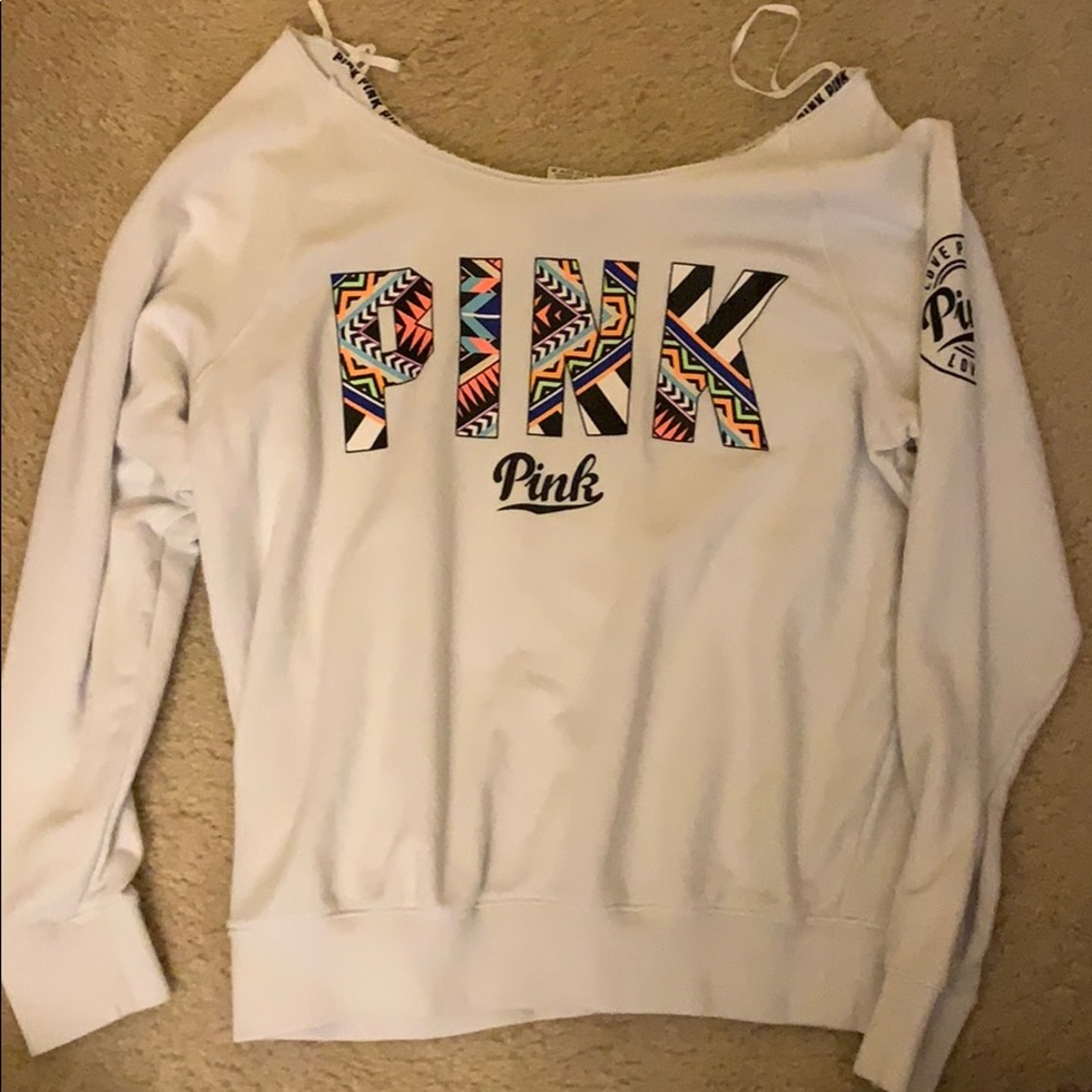 Off the shoulder PINK sweater